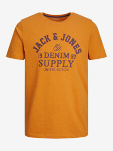 Jack & Jones Logo Tričko Oranžová