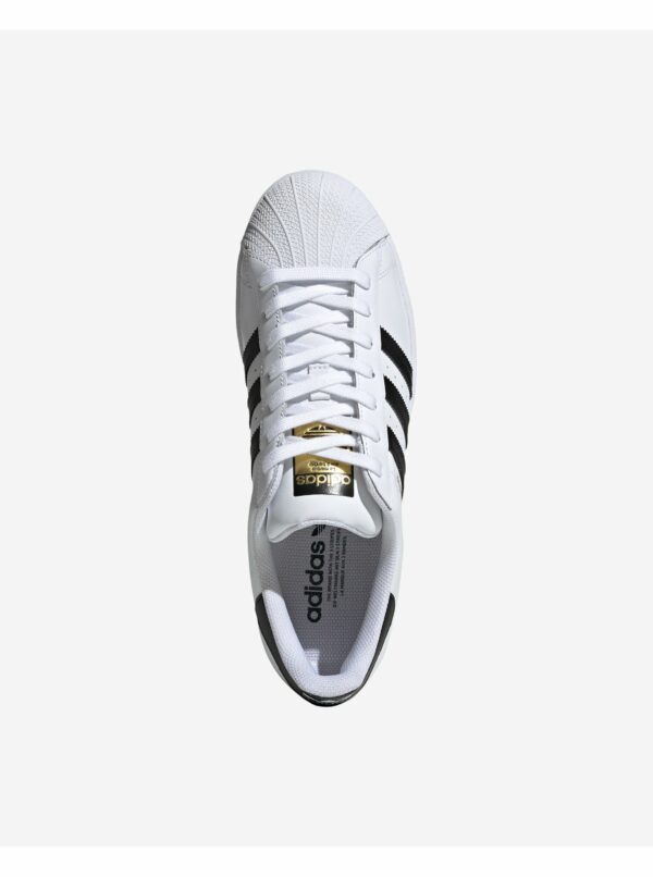 Biele kožené tenisky adidas Originals Superstar