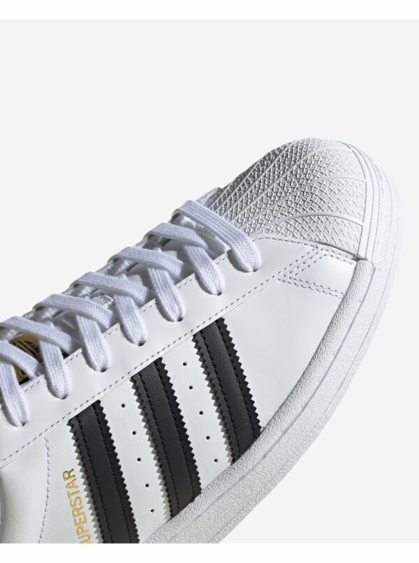 Biele kožené tenisky adidas Originals Superstar