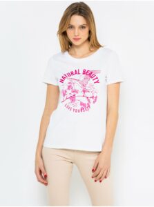 Ružovo-biele tričko CAMAIEU