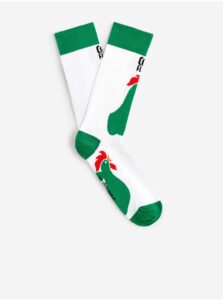 Bielo-zelené pánske ponožky Celio Corn Flakes