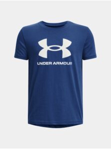 Tmavomodré chlapčenské tričko Under Armour Sportstyle