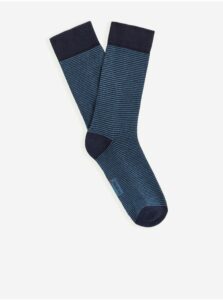 Tmavomodré pánske pruhované ponožky Celio Vicaire