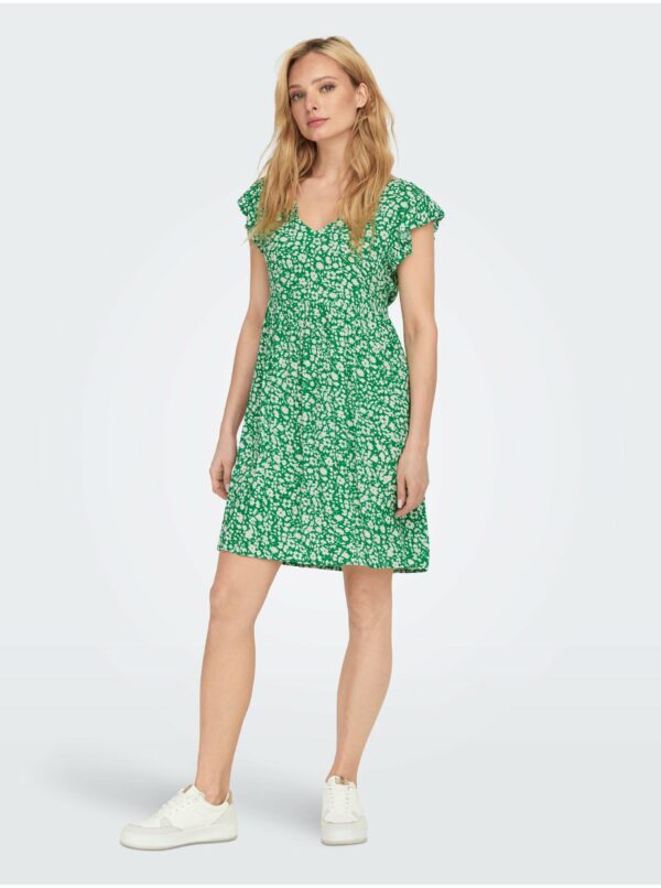 Zelené dámske kvetované šaty JDY Starr