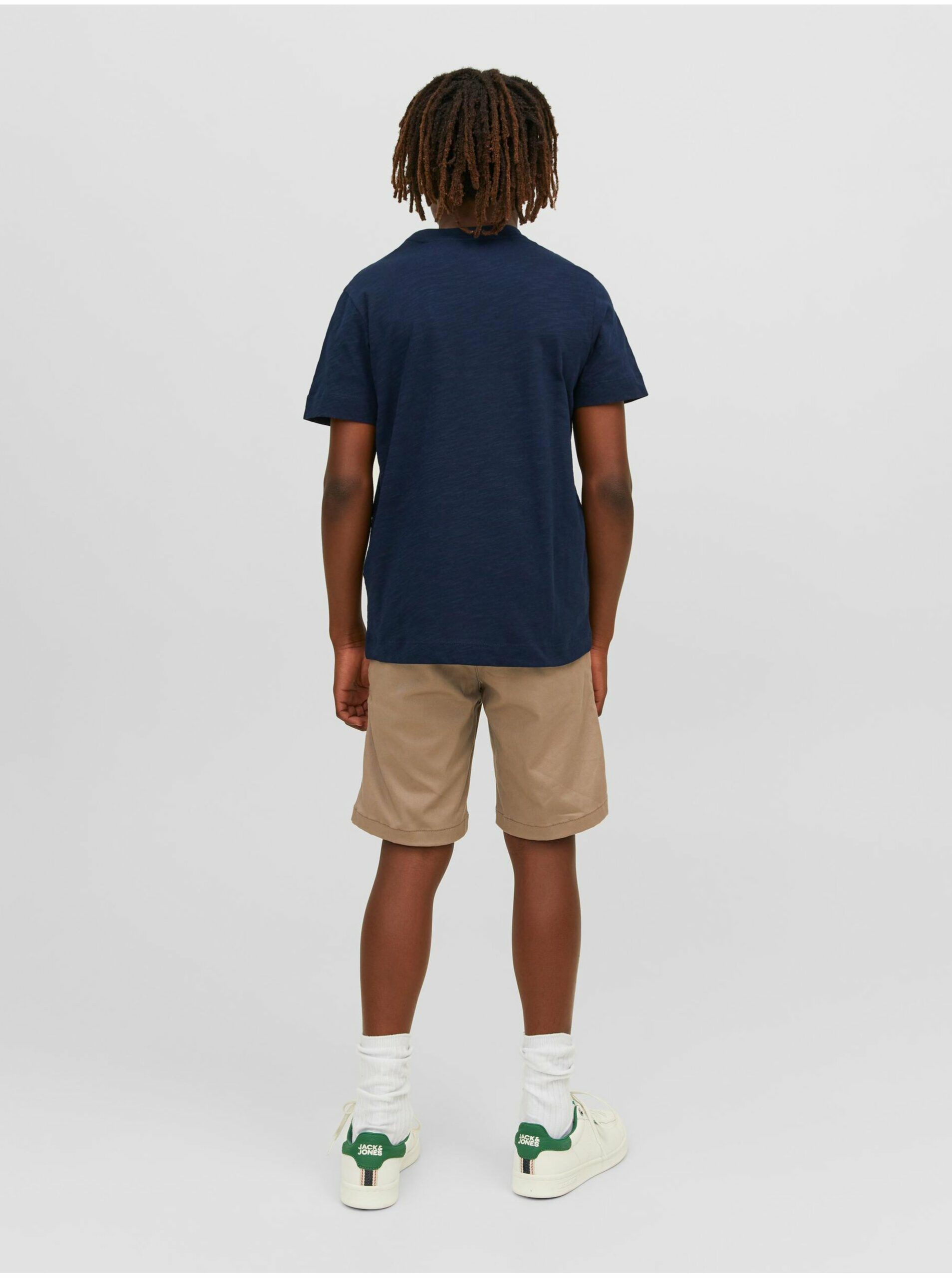 Tmavomodré chlapčenské tričko Jack & Jones Tulum