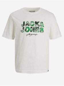 Biele chlapčenské tričko Jack & Jones Tulum