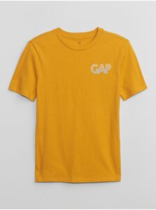 Horčicové chlapčenské tričko GAP