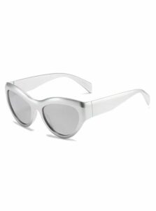 Strieborné unisex športové slnečné okuliare VeyRey Gimphrailius
