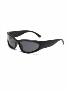 Čierne unisex športové slnečné okuliare VeyRey Steampunk Yolzalgil