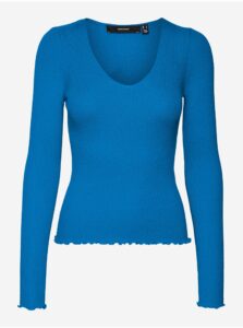 Modrý dámsky sveter VERO MODA Evie