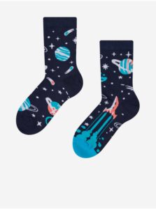 Tmavomodré detské veselé ponožky Dedoles Planéty