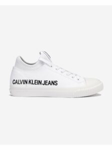 Biele dámske tenisky Calvin Klein Jeans