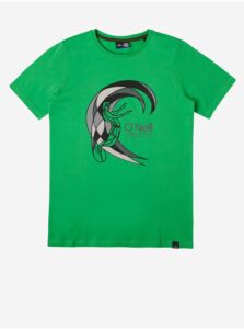 Zelené chlapčenské tričko s potlačou O'Neill Circle Surfer