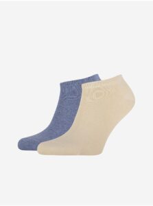 Sada dvoch párov pánskych ponožiek v modrej a béžovej farbe Tommy Hilfiger Underwear