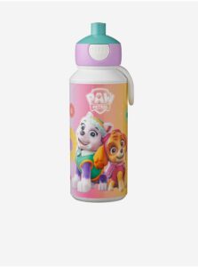 Žlto-ružová vzorovaná fľaša pre deti Mepal Campus Paw Patrol Girls (400 ml)