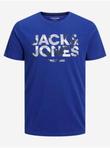Modré pánske tričko Jack & Jones James