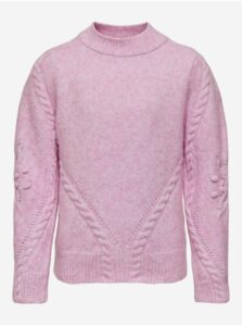 Ružový dievčenský sveter ONLY Laura