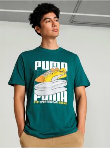 Zelené pánske tričko Puma Sneaker