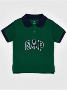 Zelená chlapčenská polokošeľa logo GAP