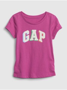 Fialové dievčenské tričko GAP z organickej bavlny