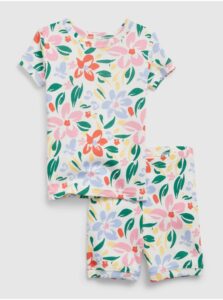 Farebné chlapčenské krátke pyžamo floral GAP