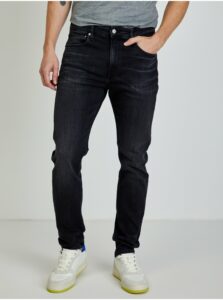 Čierne pánske slim fit rifle Calvin Klein Jeans