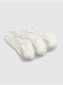 Sada troch párov pánskych "neviditeľných" ponožiek v bielej farbe GAP