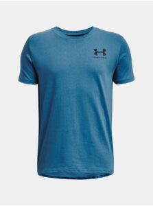 Modré chlapčenské športové tričko Under Armour Sportstyle