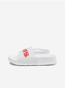 Biele detské sandále Levi's® Pool Translucent Mini