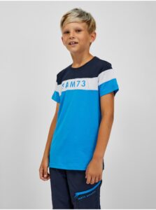 Modré chlapčenské tričko SAM 73 Kallan