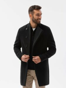 Ombre Clothing Kabát Čierna