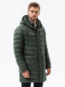 Ombre Clothing Kabát Zelená