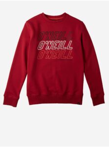 Červená dievčenská mikina O'Neill All Year Crew