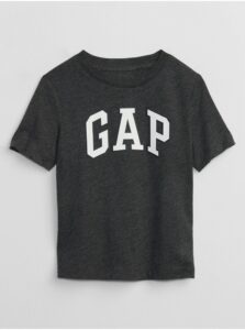 Tmavosivé chlapčenské tričko Gap