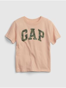 Oranžové chlapčenské bavlnené tričko s logom GAP