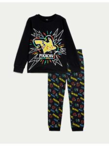 Čierne chlapčenské pyžamo Marks & Spencer Pokémon™