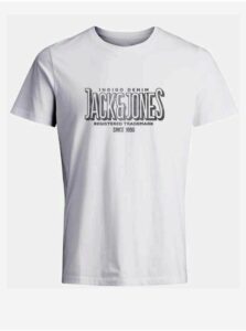 Biele pánske tričko Jack & Jones Henry