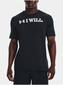 Čierne pánske tričko s potlačou Under Armour UA I WLL SS