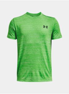 Zelené chlapčenské športové tričko Under Armour UA Tech Vent Jacquard SS