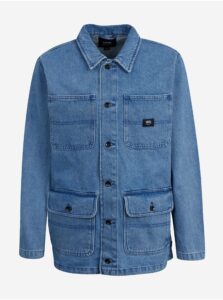 Modrá pánska džínsová košeľová bunda VANS Drill