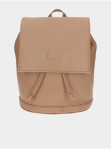 Svetlo hnedý dámsky kožený batoh ELEGA Cutie