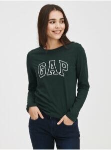 Zelené dámske tričko easy s logom GAP