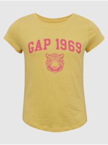 Žlté dievčenské tričko GAP 1969