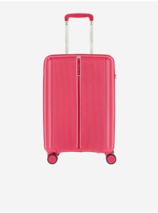 Ružový cestovný kufor Travelite Vaka 4w S