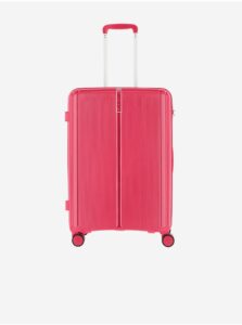 Ružový cestovný kufor Travelite Vaka 4w M