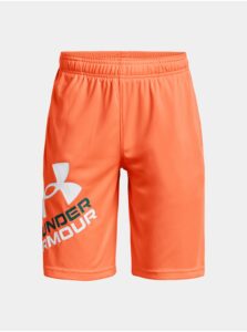 Oranžové chlapčenské športové šortky Under Armour Prototype 2.0