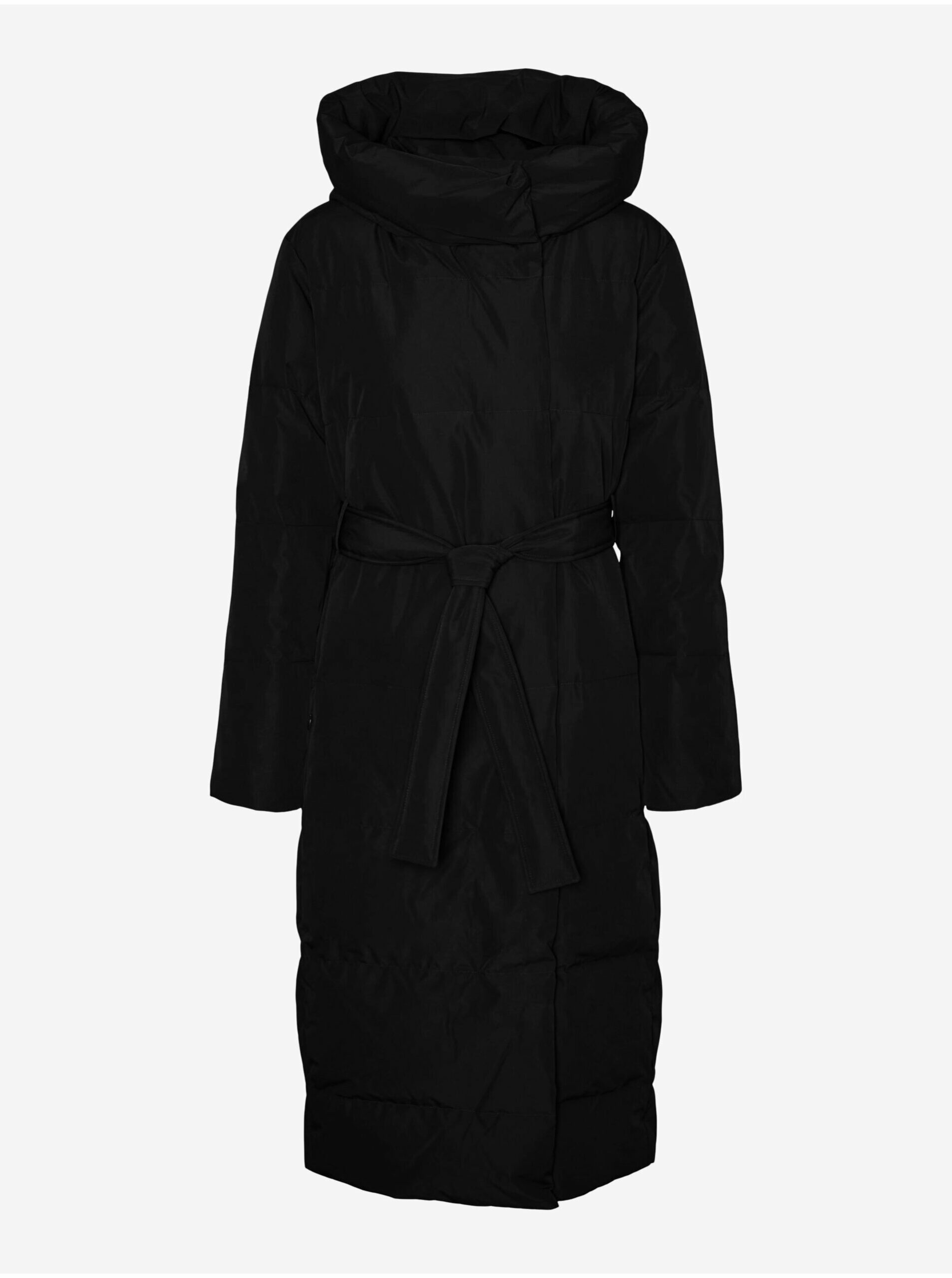 Čierny dámsky zimný kabát VERO MODA Leonie