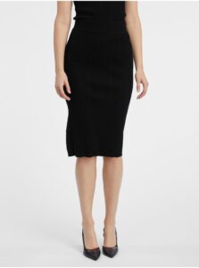 Čierna dámska svetrová sukňa ORSAY