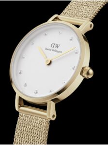 Dámske hodinky v zlatej farbe Daniel Wellington Petite Lumine