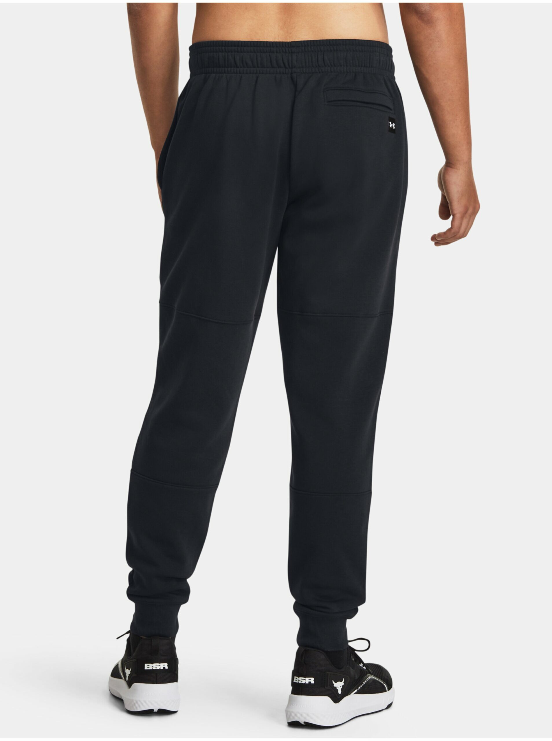Čierne tepláky Under Armour Pjt Rock Rival Flc Jogger